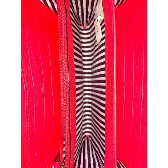 Kate Spade Deep Pink Cobble Hill Pebbled Leather Zip Around Wallet EUC - Picture 5 of 6